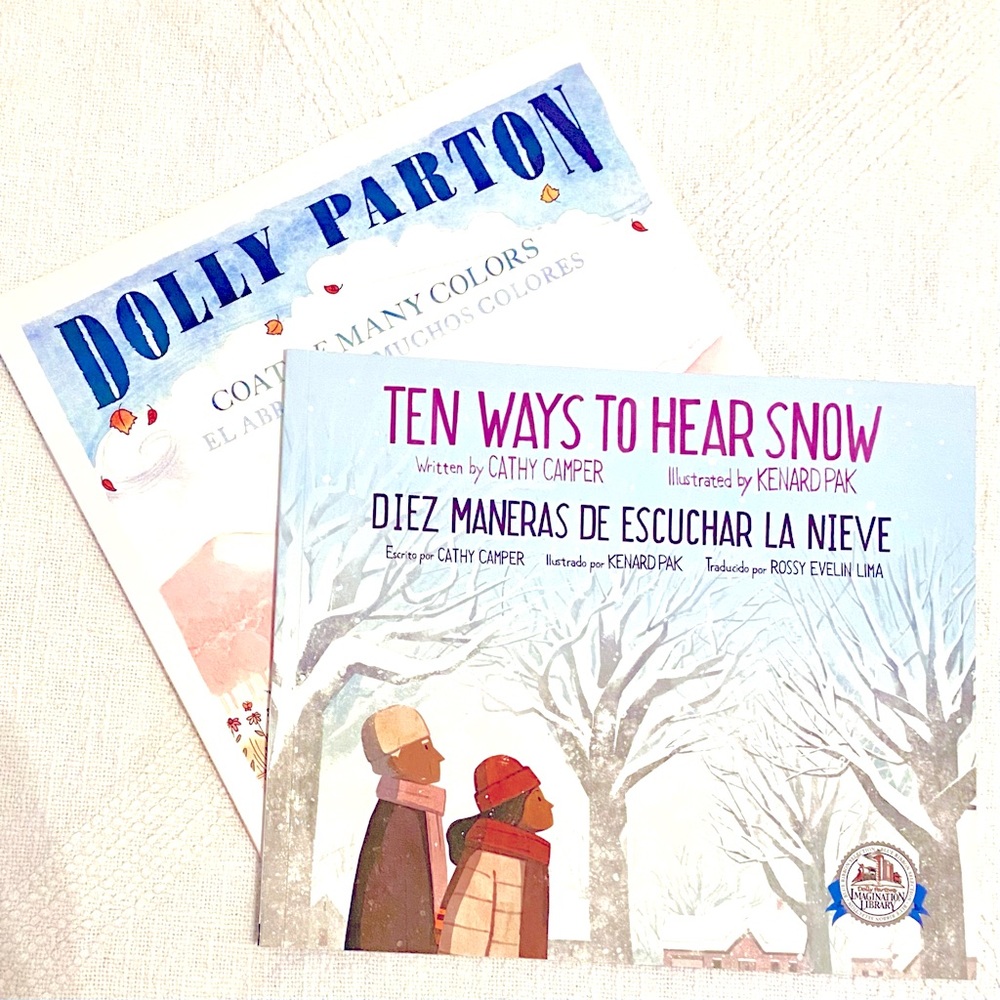 💙 Dolly Parton’s Imagination Library 2 Books Bilingual English-Spanish